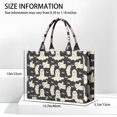 thumbnail image 3 of Large Capacity Tote Bag,Halloween Ghost Boo Pattern Handbag Fashion Luxury Tote Bag,15.7"x13"x 5.1" Inches,Laptop Compatible, 3 of 6