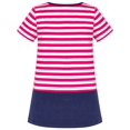thumbnail image 2 of Robe Fille Coton Crabe Poisson Brodé Manches Courtes 4 Ans, 2 of 6