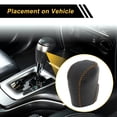 thumbnail image 3 of Unique Bargains Gear Shift Knob Cover Car Stick Shifting Handle Protector for Honda Civic 2016-2021 Black Brown Faux Leather, 3 of 6