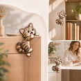 thumbnail image 2 of Trovenix Cat Door Corner Decor Cute Kitty Door Frame Corner Ornament Funny Peeking Cat Door Topper for Home Room Doorway Holiday Wall Decoration, 2 of 5