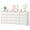 White, variant on Shininglove 12-drawer Wooden Dresser for Bedroom, Wide TV Stand for 65 Inch TV, Modern Adult Chest of Drawers for Living Room, Hallway