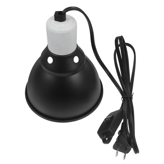 HIBIBUD Reptile Light Fixture 5.5in Reptile Lamp Fixture Optical Reflection Cover Separate Switch Hook Terrarium Light Fixture for Reptile Heats Basking UVB Bulbs
