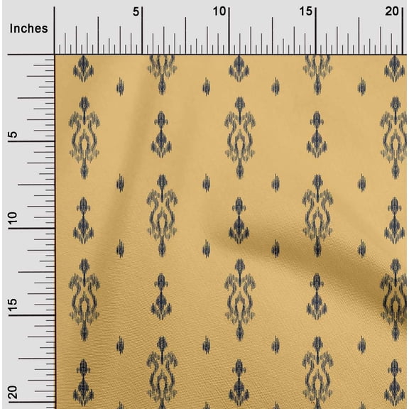 oneOone Viscose Chiffon Fabric Arrow & Paisley Ikat Print Sewing Fabric BTY 42 Inch Wide