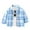 Light Blue, variant on WOYY Toddler Boys Cotton Plaid Shirt Long Sleeve Button Down Shirt Children's Casual Tops