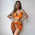 thumbnail image 5 of Aayomet Maillots de Bain pour Femmes 2024 3 Pcs Bikini (Orange, S), 5 of 5