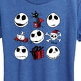 thumbnail image 3 of The Nightmare Before Christmas - Jack Christmas Grid - Women's Short Sleeve Graphic T-Shirt, 3 of 5