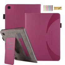 Dteck Case for Samsung Galaxy Tab S5e 10.5" 2019 Model SM-T720/T725/T727, Premium PU Leather Cover with Card Holder & Hand Strap, Multi-Angle Viewing Stand Folio Cover,Rose