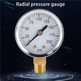 thumbnail image 3 of Indicador De Presión Radial Indicador De Presión De Vacío Indicador De Presión De Agua Barómetro Indicador De Presión De Aceite Indicador Hidráulico 0-200Psi 1/4Npt Inevent TO003778-00, 3 of 7