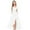 White, variant on REDARER Girls Solid Color Long Dress Elegant Ruffle Hem, Graceful Waist Design Flowy Maxi Dress for Kids,10-11 Years