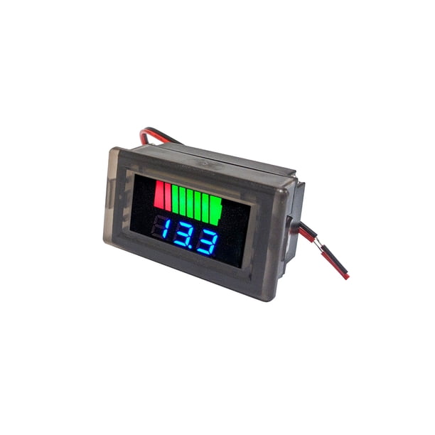 Scienceny Voltímetro de batería, equipo de prueba, indicador de prueba Digital, probador de voltaje de motocicleta, medidor de reemplazo de componente, Pantallas optoelectrónicas Azul Scienceny TO009336-02
