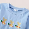 thumbnail image 5 of Tisuna Infant Boys Easter Pajamas Outfits Set Rabbit Print Tops Plaid Print Elastic Waist Pants Clothing Set Casual Soft Kids 2 Pieces Sleepwear Light Blue Size 2-3 Years, 5 of 6