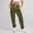 Army Green, variant on Women's High Waisted Sweatpants Comfortable Solid Color Elastic Waist Pull On Loose Straight Pants Army Green M