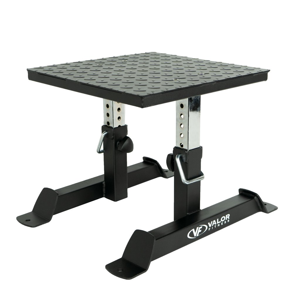 Valor Fitness SQBOX Adjustable Squat Box for Box Squats to Increase
