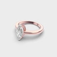 thumbnail image 3 of 4 Ct Marquise Cut IGI Certified Lab Grown Diamond Wedding Ring Solid 10K Rose Gold | Luxurious Solitaire Bridal Rings for Women | Size 7.5 Diamond-Capitals, 3 of 8