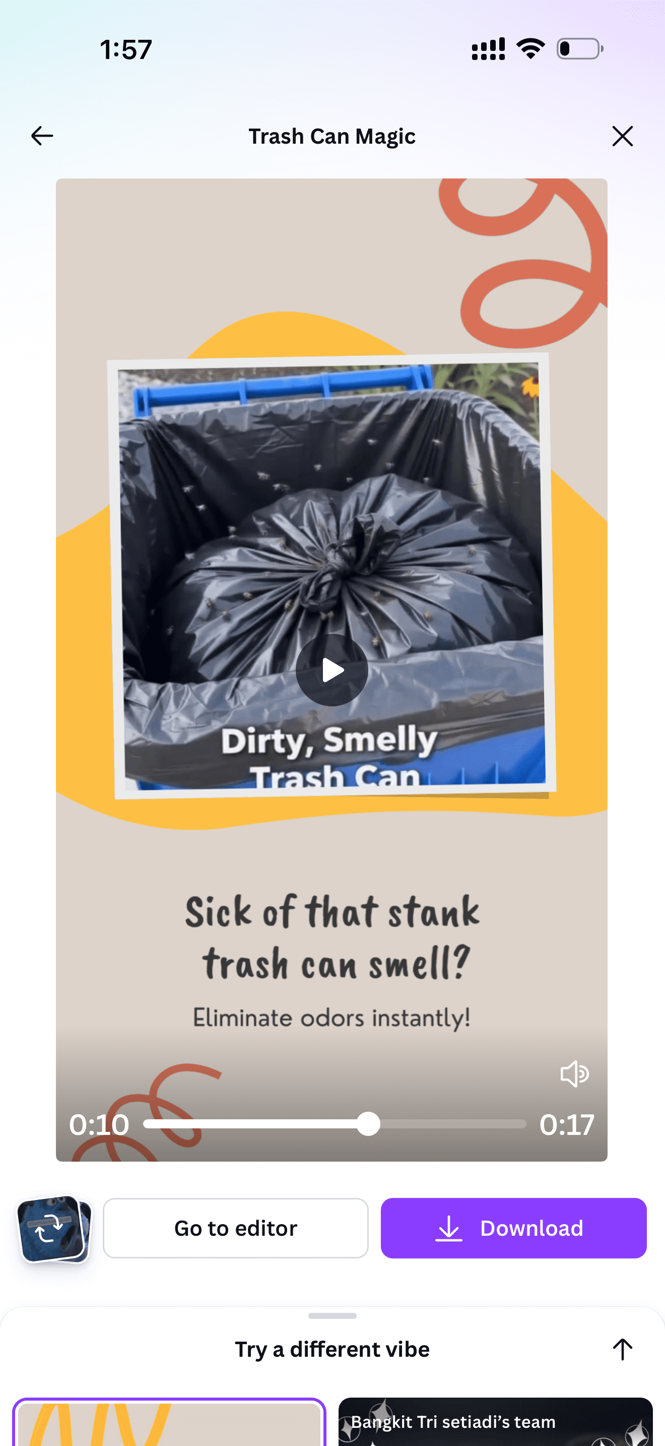 Trash Smell Buster, Outdoor Plastic Garbage Trash Can Covers, Contain Odors, Lemon Scent, 64 Gallon Trash Bin, 3 Covers