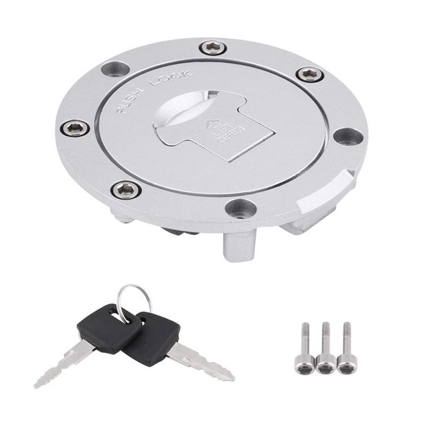 Tapa de tanque de combustible para motocicleta, cubierta de tanque con cerradura y 2 llaves para CBR600RR 2003-2014 CBR600F4 F4i 2001 2002 2003 2004 2005 2006, tapa de tanque JFHHH pequeña
