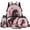 Black Horse Pink Rose, variant on Yspwyqan Rainbow Axolotl Kids Backpack Set for Travel, with Lunch Box Water Bottle Bag, 17 Inch Lightweight Large Capacity Girls Backpack for Back to School Hiking