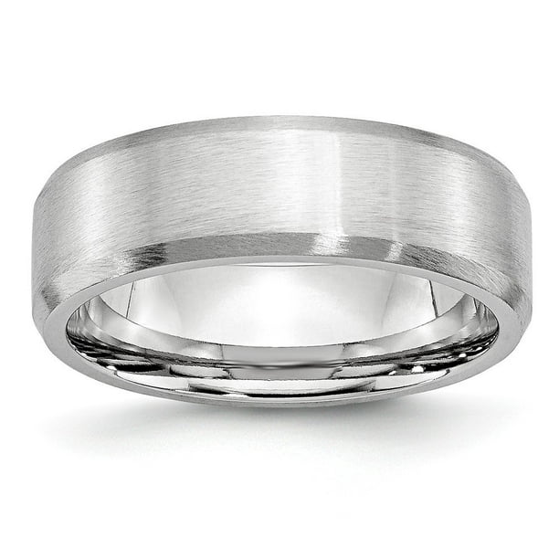 JewelryWeb - Cobalt Chromium All Satin 7mm Band Ring - Ring Size: 7 to ...