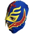 thumbnail image 2 of Lucha Libre Adult Size Blue with Yellow and Red Accents Pro Wrestling Mask, 2 of 4