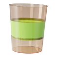 thumbnail image 2 of Cubo de basura ligero, cesto de basura transparente para baño Verde, 2 of 9