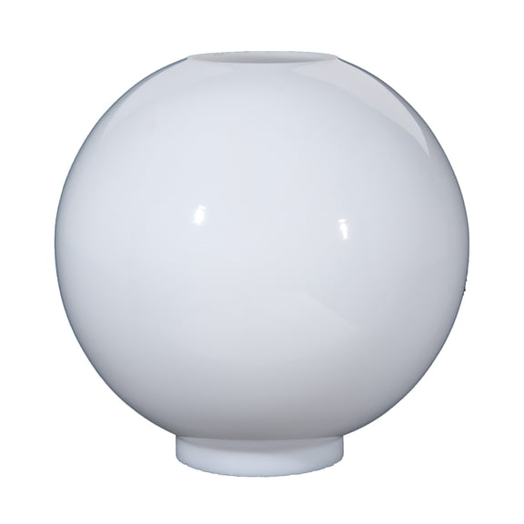 B&P Lamp® 10" Shade, Ball, Opal, 4" Fitter