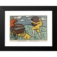 thumbnail image 2 of Kazimir Malevich 14x11 Black Modern Framed Museum Art Print Titled - The French Allies Have a Wagon Full of Defeated Germans and Our English Brothers Have a Whole Tub of Beaten Up Germans (1, 2 of 5