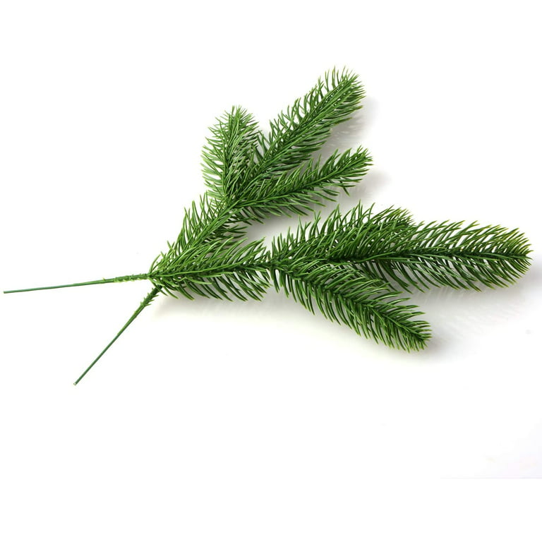 Jylucky 65 PCS Artificial Pine Needles Branches, Small Pine Twigs Greenery  Plants Pine Leaves Needle for DIY Garland Wreath Christmas Thanksgiving