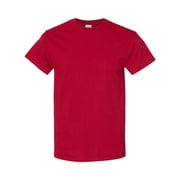 Men Heavy Cotton Multi Colors T-Shirt Color Antique Cherry Red Small Size
