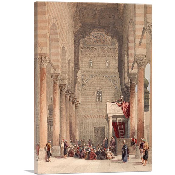 ARTCANVAS The Holy Land Syria Idumea Arabia Egypt And Nubia 1842 Canvas Art Print by David Roberts - Size: 40" x 26" (0.75" Deep)