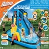 Banzai Battle Blast Inflatable Water Park Play Center - Water Slide, Climbing Wall & Oversized Splash Pool - Outdoor Summer Fun For Kids & Families
