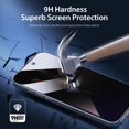 thumbnail image 6 of 2 Pack Privacy Screen Protector for iPhone 15 Pro Max [6.7 inch], Camera Lens Protector, Anti-Spy Tempered Glass Film [9H Hardness], Dynamic Island Compatible, Case Friendly, 6 of 13