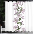 thumbnail image 3 of Ambesonne Cherry Blossom Shower Curtain, Flowers Plain Back, 69"Wx70"L, Pale Mauve Army Green, 3 of 4