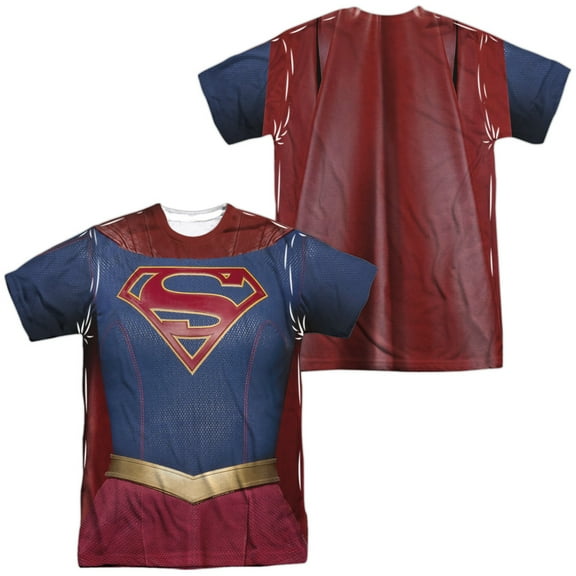 Supergirl - Supergirl Uniform (Front/Back Print) - Short Sleeve Shirt - X-Large