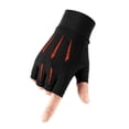 thumbnail image 2 of Ice silk sunscreen men and women exposed finger breathable fishing outdoor sports non-slip driving gloves, 2 of 5