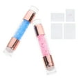 thumbnail image 2 of Yiho 2pcs Double-Sided Nail Stamper Tool for DIY Nails, 2 of 5