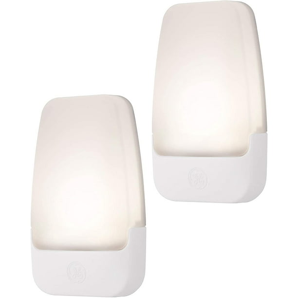 LUZ nocturna LED GE home electrical 2 pack plug-in sensor de anochecer
