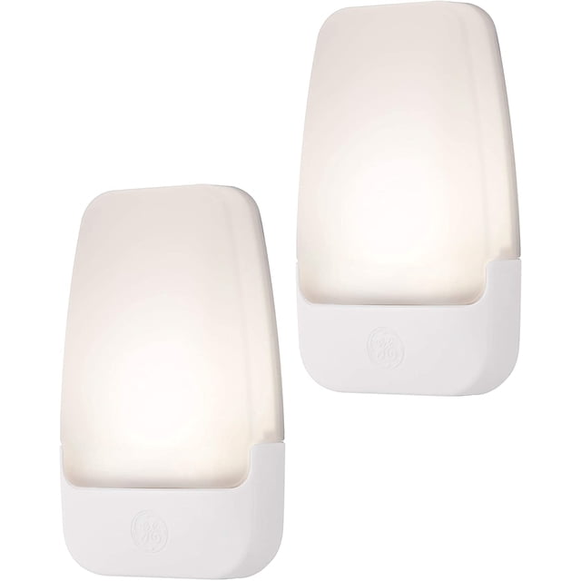 LUZ nocturna LED GE home electrical 2 pack plug-in sensor de anochecer
