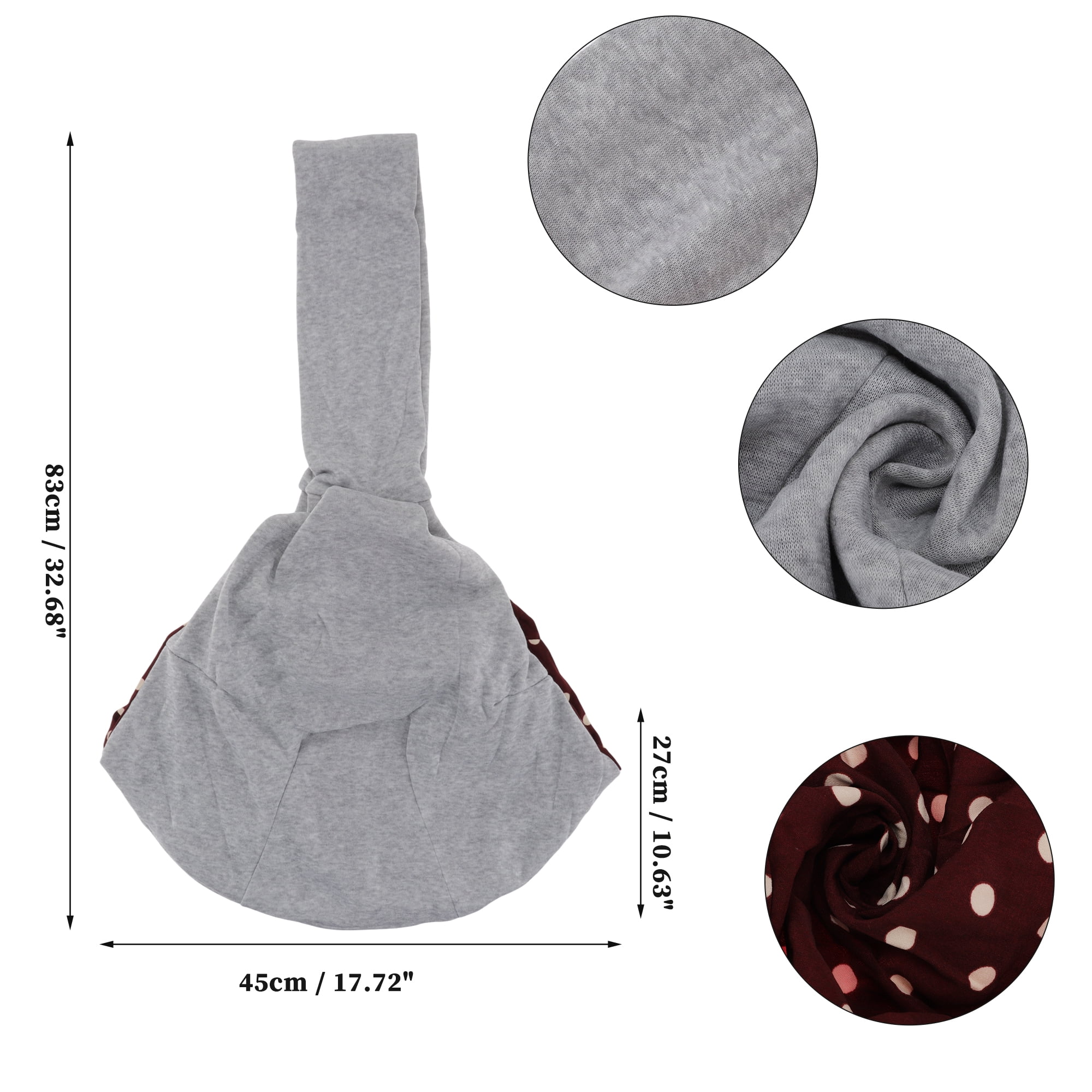 Unique Bargains Pet Sling Carrier for Small Dogs and Cats for Outdoor Activities