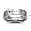 thumbnail image 2 of ringheart Titanium steel Matching Rings His and Her Rings Couple Rings Cz Wedding Ring Sets for Him and Her Men and Women Ring, 2 of 6