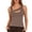 Coffee#25, variant on HAJWOH Womens Summer Cutout Tank Tops Sleeveless Shirts Ribbed Tanks Slim Fitted Y2K Basic Tee Shirt