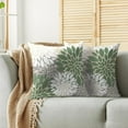 thumbnail image 2 of Sage Green White Grey Gray Pillow Covers 20X20 Inch Set of 2, Spring Modern Geometry Dahlia Floral Print Decorative Throw Pillow Covers Outdoor Farmhouse Cushion Case for Couch Sofa Bed Decor, 2 of 5