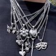 thumbnail image 5 of 1185 Collar gótico punk largo colgante collar creativo retro hip-hop gargantilla cadena, 5 of 5