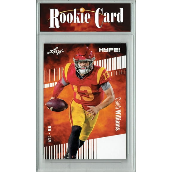 Certified Mint Caleb Williams 2023 Leaf HYPE! #107 Only 5000 Made! Rookie Card USC Trojans Football