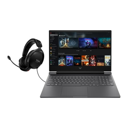 HP Victus 16.1" FHD 144Hz Gaming Laptop, Intel Core i7-13700H, NVIDIA GeForce RTX 4060, 16GB RAM, 1TB SSD, Mica Silver, Windows 11 Home, 16-r0059wm (Includes Hyper X Cloud Stinger 2 Wired Headset)