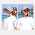 thumbnail image 5 of Wide Brim Visor Hat for Women Golf Visor Cap Sun Protection Hat for Beach Garden Tennis Running Sunshade Hat, 5 of 5