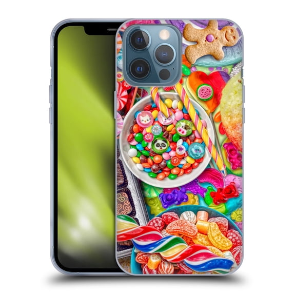 Head Case Designs Officially Licensed Aimee Stewart Colourful Sweets Candy Soft Gel Case Compatible with Apple iPhone 13 Pro Max
