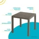 thumbnail image 4 of Mesa De Plastico 75x75 Cm Desmontable Cuadrada BARU cafe 6.49 pulg Pido Todo MSA1-BRU, 4 of 8