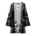 thumbnail image 4 of Lindreshi Cardigan Sweaters for Women Plus Size Clearance Fashion Women Lace Shawl Perspective Sunscreen Cardigan Cover Up Beachwear, 4 of 9