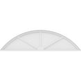 thumbnail image 3 of Ekena Millwork 74"W x 19-1/2"H x 2"P Segment Arch 3 Spoke Architectural Grade PVC Pediment, 3 of 7
