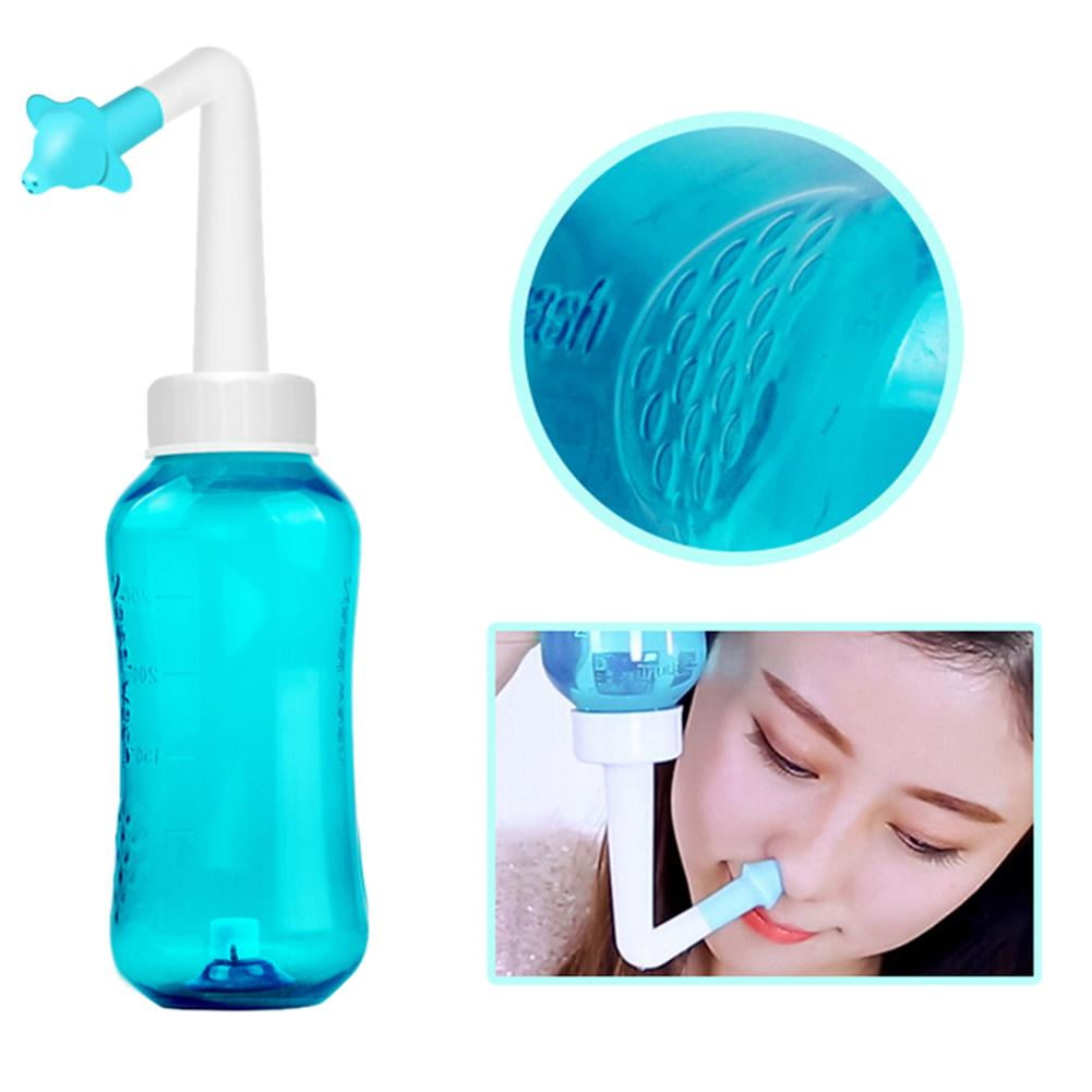 Nose Wash Cleaner for Adults Kids Reusable Nasal Wash Bottle Neti Pot Duoyuanersty Sinus Rinse Bottle 